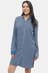Triumph Viscose Loungewear Dress - Blue Combination — thumbnail 1